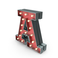 Marquee Letter A PNG & PSD Images