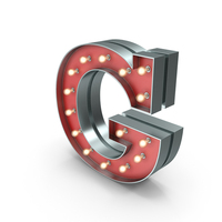 Marquee Letter G PNG & PSD Images