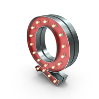 Marquee Letter Q PNG & PSD Images