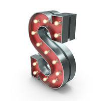 Marquee Letter S PNG & PSD Images