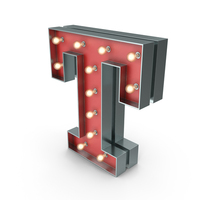 Marquee Letter T PNG & PSD Images