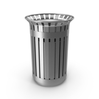 Grey Tulip Litter Bin PNG & PSD Images