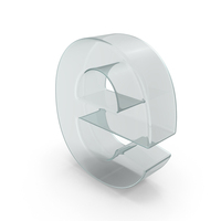 Glass Lowercase Letter E PNG & PSD Images