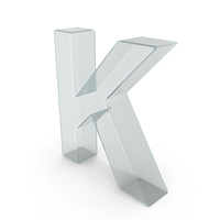 Glass Letter K PNG & PSD Images