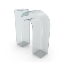Glass Lowercase Letter N PNG & PSD Images
