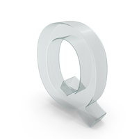 Glass Letter Q PNG & PSD Images