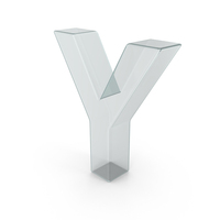 Glass Letter Y PNG & PSD Images