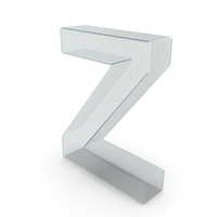 Glass Letter Z PNG & PSD Images