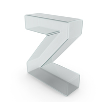 Glass Lowercase Letter Z PNG & PSD Images