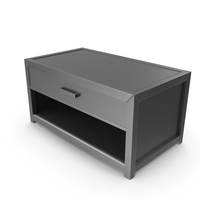 Dark Metal Nightstand PNG & PSD Images
