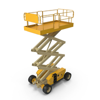 Electric Platform Scissor Lift PNG & PSD Images