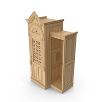 Confessional Maple Wood PNG & PSD Images