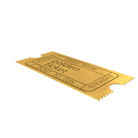 Golden Ticket for Event PNG & PSD Images