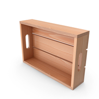 Light Colored Rectangular Wooden Box Horizontal Position PNG & PSD Images