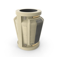 Sci-Fi Large Ceiling Air Conditioner Small Column PNG & PSD Images