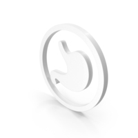 Stomach Icon White PNG & PSD Images