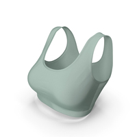 Green Simple Sports Bra PNG & PSD Images