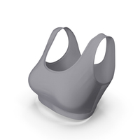 Grey Simple Sports Bra PNG & PSD Images