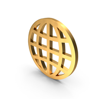 Gold Web Icon PNG & PSD Images