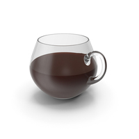 Glass Cup With Brown Liquid PNG & PSD Images