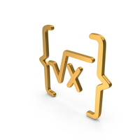 Gold Mathematical Formula Icon PNG & PSD Images