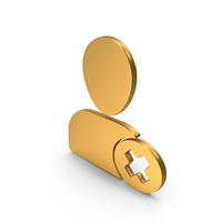 Gold Remove User Icon PNG & PSD Images