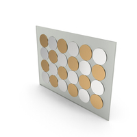 Bronze And Silver Decorative Indoor Wall PNG & PSD Images