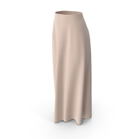 Beige Long Skirt PNG & PSD Images