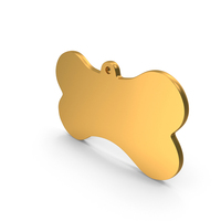 Gold Pet Name Tag Icon PNG & PSD Images