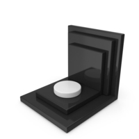 Black Square Podium PNG & PSD Images