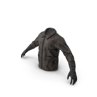 Pilot Leather Jacket with Gloves PNG & PSD Images