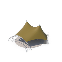 Tensile Fabric Tent Khaki PNG & PSD Images