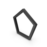 Black Pentagon Outline Icon PNG & PSD Images
