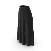 Black Sheer Long Skirt PNG & PSD Images