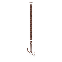 Double Hook Chain Rusty PNG & PSD Images