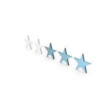Blue Ranking Stars 2 To 5 PNG & PSD Images
