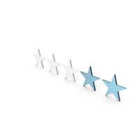 Blue Ranking Stars 3 To 5 PNG & PSD Images