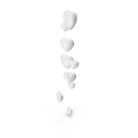 Monochrome Hearts PNG & PSD Images