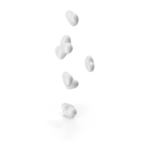 Monochrome Hearts Falling PNG & PSD Images