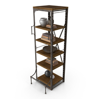 Narrow Bookcase French Library PNG & PSD Images