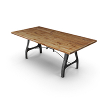 Nuevo V4 A-Leg Small Dining Table With Reclaimed Wood Top PNG & PSD Images