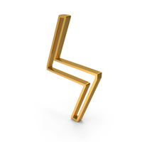 Gold Koppa Greek Letter Outline Icon PNG & PSD Images