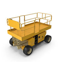 Industrial Heavy Duty Scissor Lift PNG & PSD Images