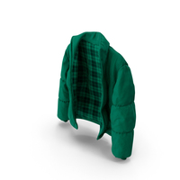 Green Oversize Puffer Mens Jacket PNG & PSD Images