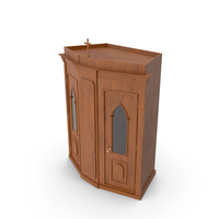 Wooden Confessional Booth PNG & PSD Images