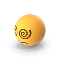 Emoji Spiral Eyes Face PNG & PSD Images