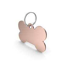 Bronze Dog Collar Tag PNG & PSD Images