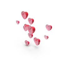 Glass Hearts Icon PNG & PSD Images