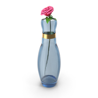 Rose Flower With Glass Pot PNG & PSD Images