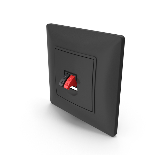 Black Audio Wall Socket PNG & PSD Images